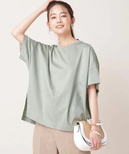 ビューティークチュール 防汚 オーバーTシャツ 半袖