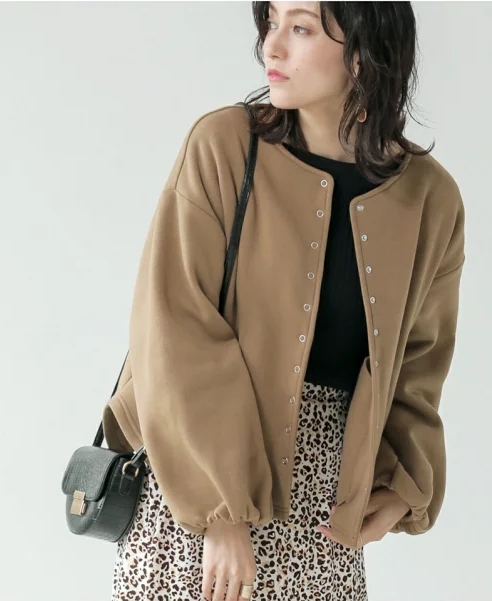 裏起毛ショートジャケット