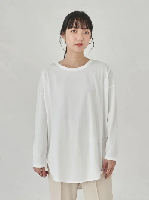 ラウンドヘムカットチュニック