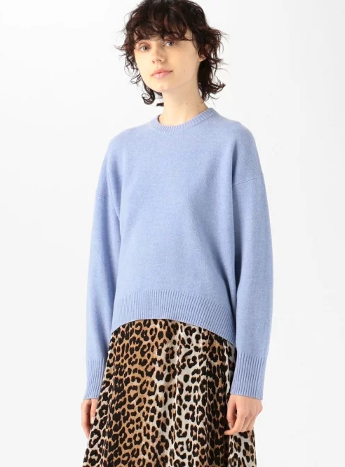 ラムカシミヤ クルーネックプルオーバー