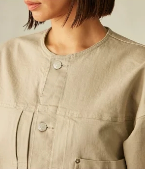 クルーネックデニムGジャン