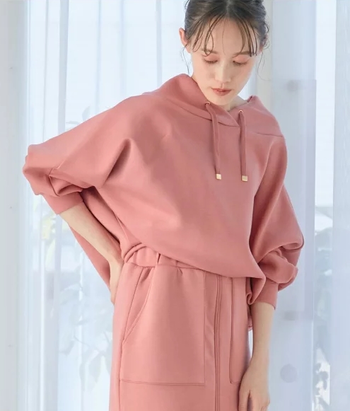 【スフレタッチ】ダンボールニット抜け衿ビッグプルオーバー