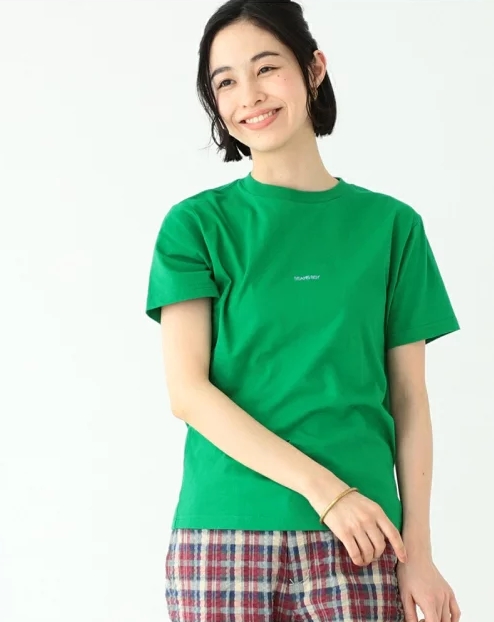 エンブロイダリー クルー Tシャツ