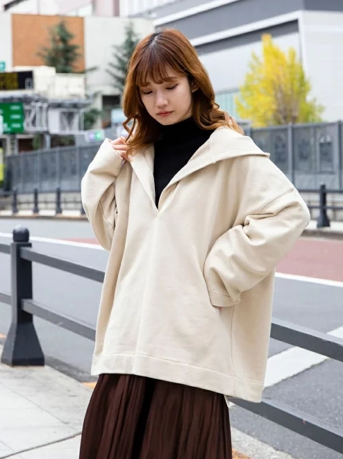 スキッパーフーディープルオーバー