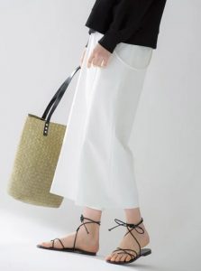 BODYSHELLオックスサスペ付ワイドパンツ