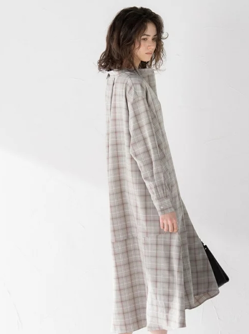マドラスチェックシャツワンピース