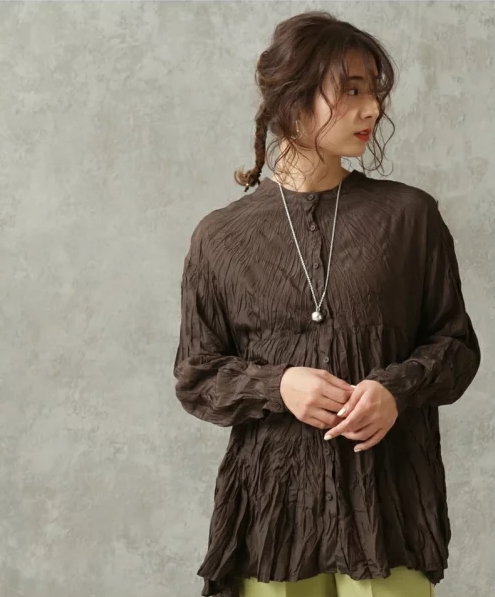 3WAYクリンクルティアードシャツチュニック