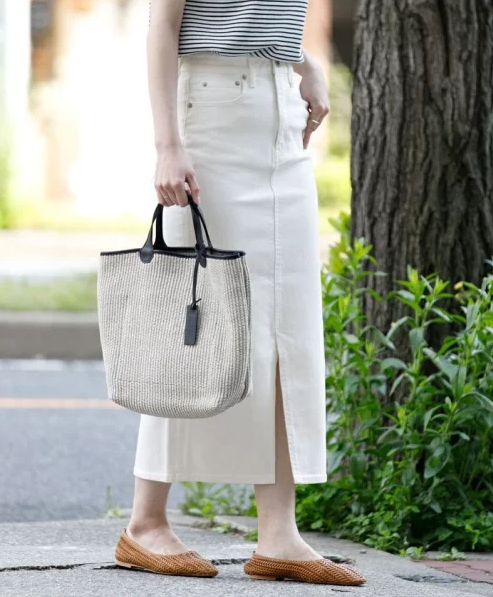 ロングタイトデニムスカート