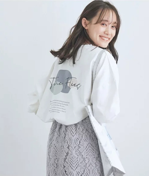 アソートプリントBIGシルエットロングTシャツ