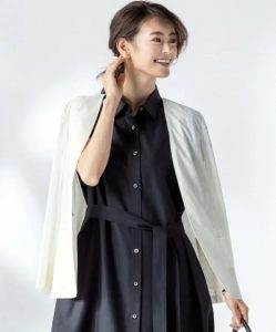 リネンヴィスコース ストレッチ ジャケット