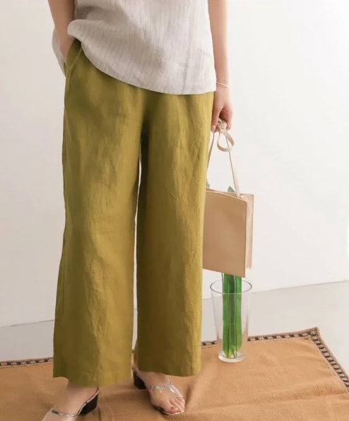 リネンイージーパンツ