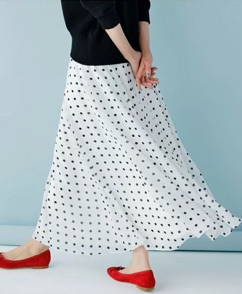 Stipple ドット柄 スカート