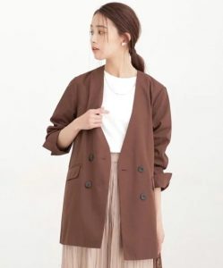 レオファインツイル Vネックジャケット
