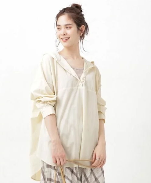アノラックフードブラウス 長袖