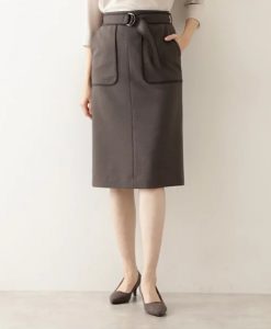 バイカラータイトスカート