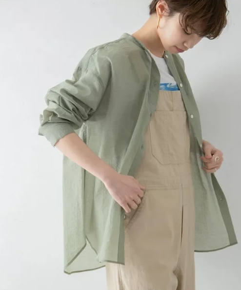 シアーオーバーシャツ