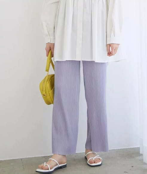 プリーツイージーパンツ