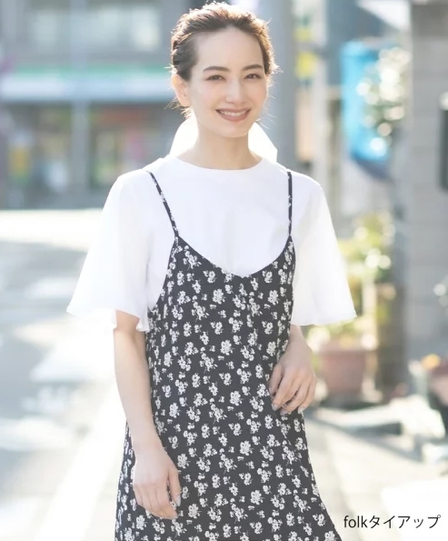 シルケットスムースフレアスリーブ カットソー