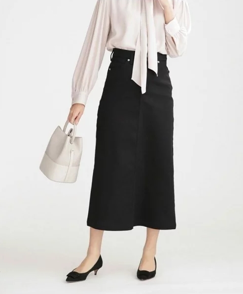 超撥水ストレッチマキシスカート