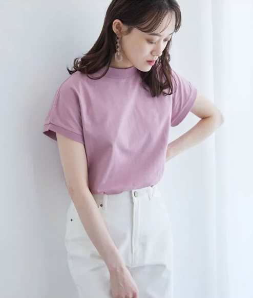 フレンチスリーブクルーネックプルオーバー