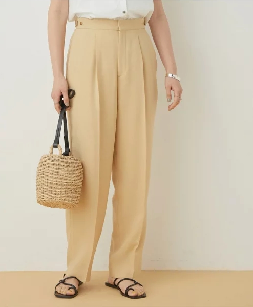 センタープレスセミワイドスラックス