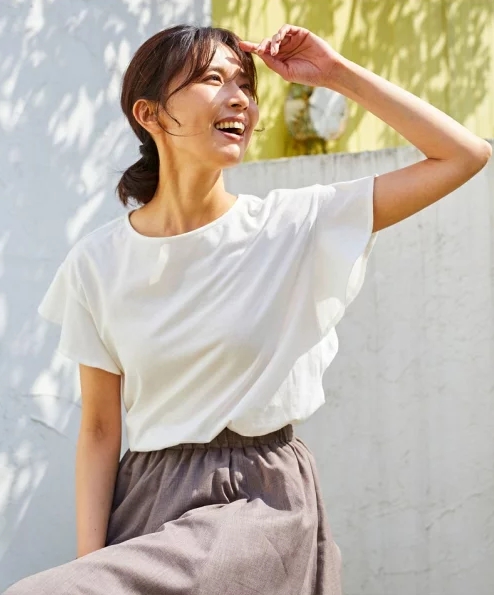 フレアTブラウス Tシャツ