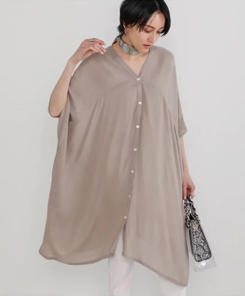 レーヨンクレープチュニック