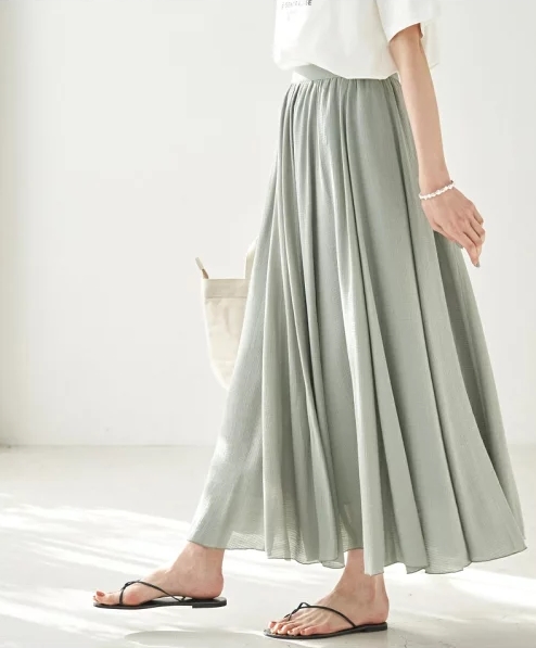 楊柳ギャザーフレアスカート