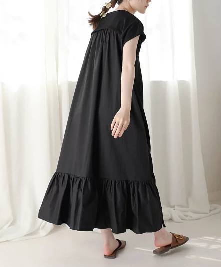 バックシャンティアードワンピース