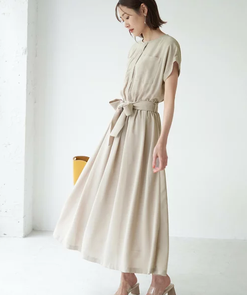 タックスカートワンピース