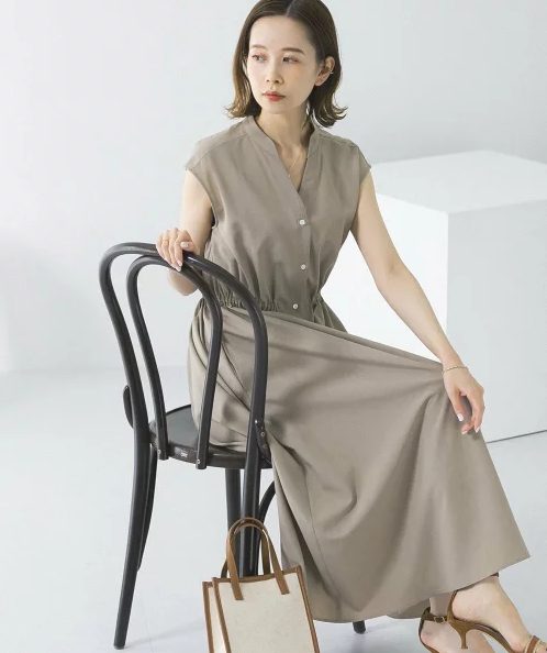 ウォッシャブルシャツワンピース