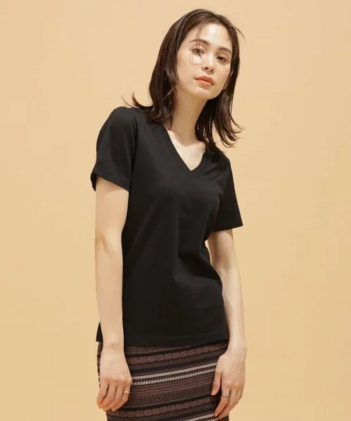 Anti Soaked 汗染み防止 VネックTシャツ 半袖