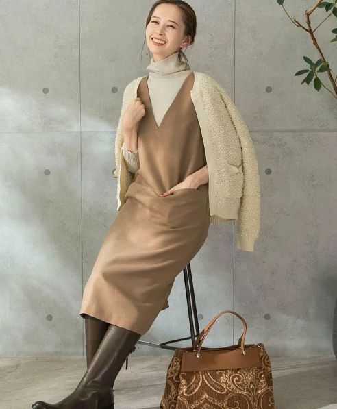 ROSSO ジャンパーワンピース