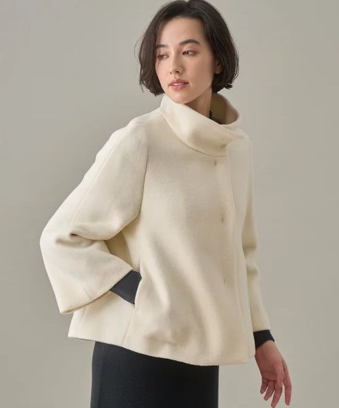 ANAYI ビーバーショートコート