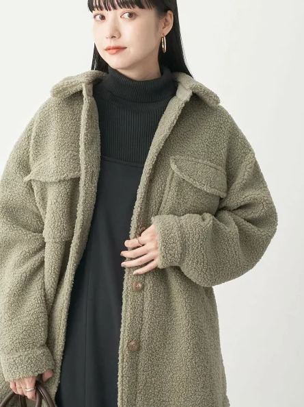 earth music&ecology ボアCPOジャケット