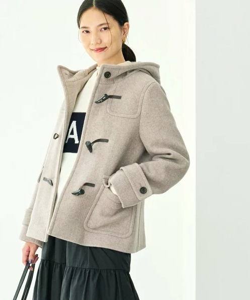 green label relaxing ダッフルコート ショート