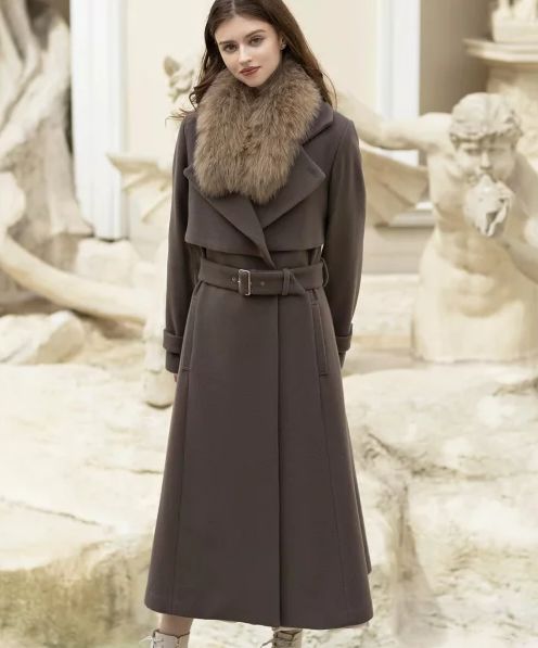 Noela 2WAYカラーウールトレンチコート