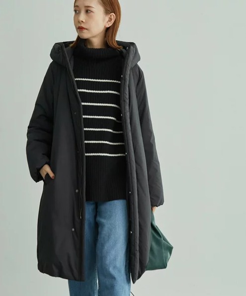 ROPE’ PICNIC GREEN DOWN MINOTECK フーディロングダウン