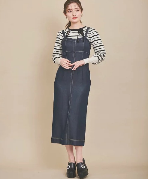 31 Sons de mode 配色ステッチジャンスカ