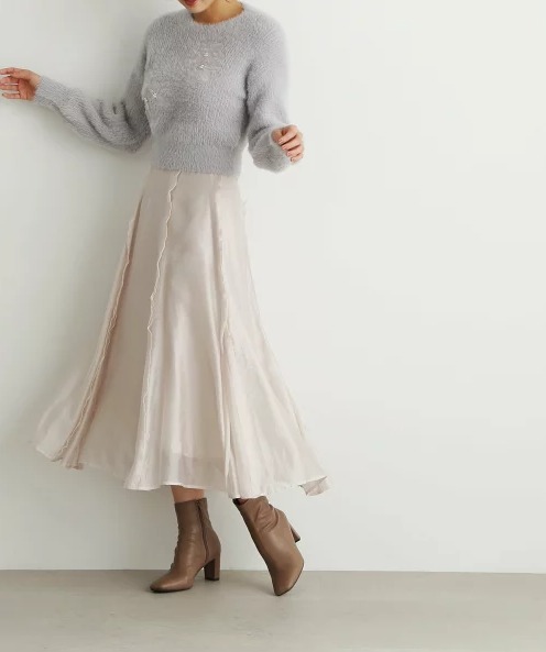 JILL by JILLSTUART シアーラッフルスカート