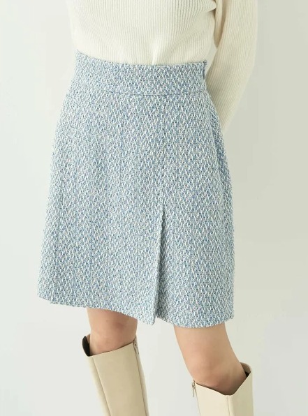 earth music&ecology ツイードミニスカート