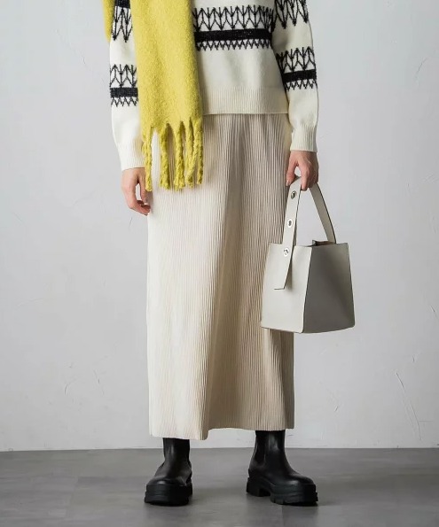 MAYSON GREY socolla ベロアプリーツスカート