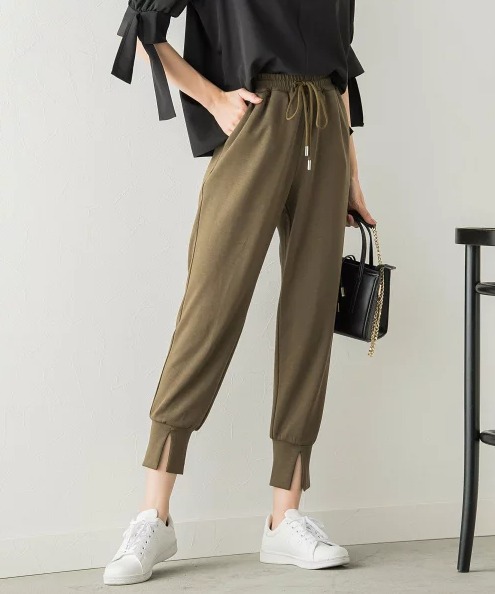 VICKY 裾スリットジョガーパンツ
