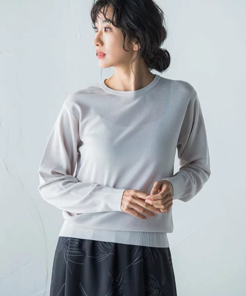 LAUTREAMONT スーパーエクストラファインクルーネックニット