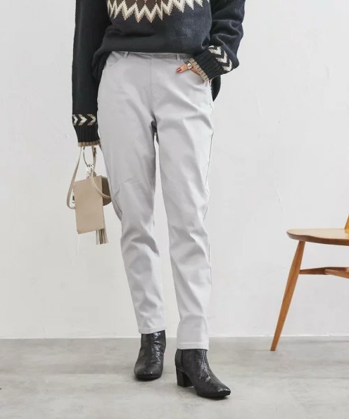 coen 裏起毛イージースリムパンツ