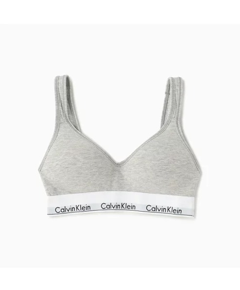 Calvin Klein MODERN COTTON スクープ バック ライトリー ラインド ブラレット
