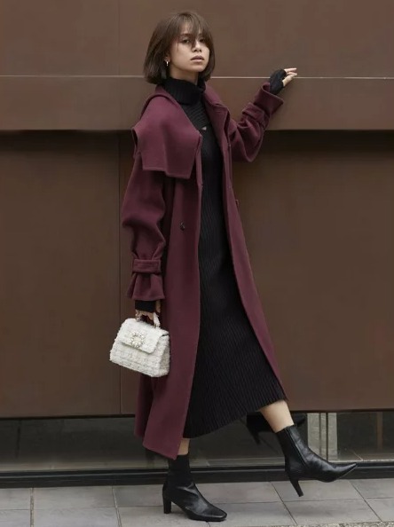 SNIDEL ビッグカラーリバーコート