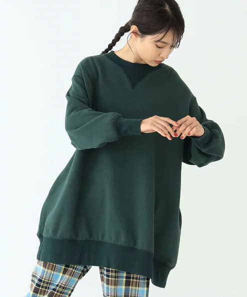 BEAMS BOY フレンチテリー クルー ワンピース