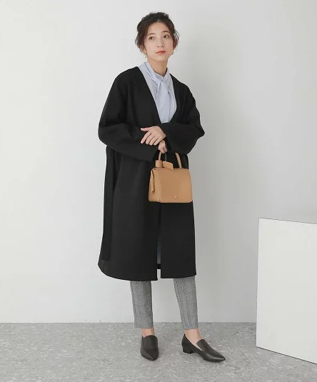 Bou Jeloud ダンボールノーカラーロングコート