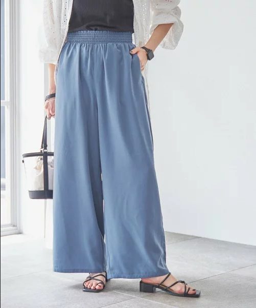 coen シャーリングイージーワイドパンツ